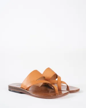 juno sandal - camel veg leather