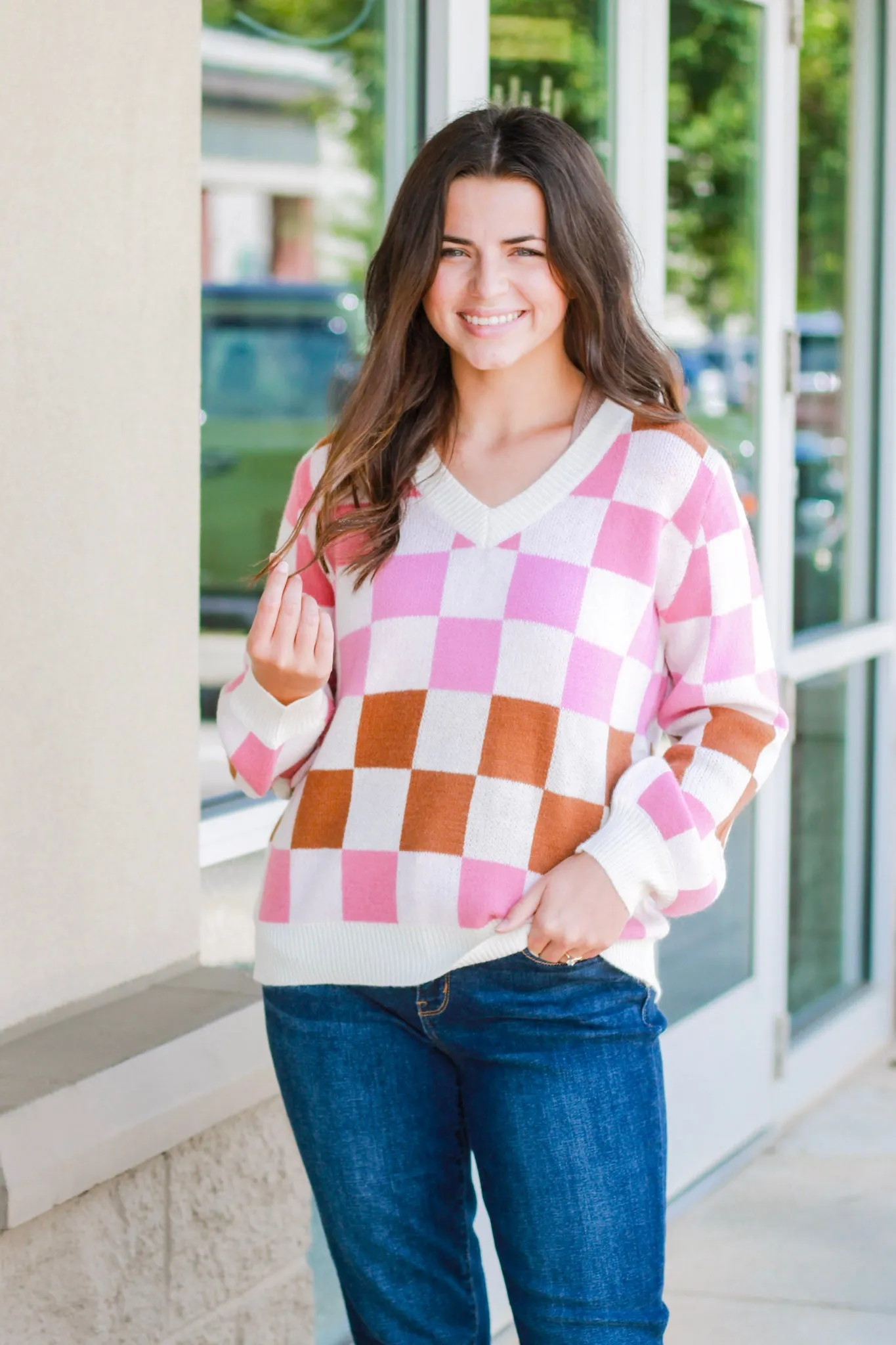 Just Checking in Sweater