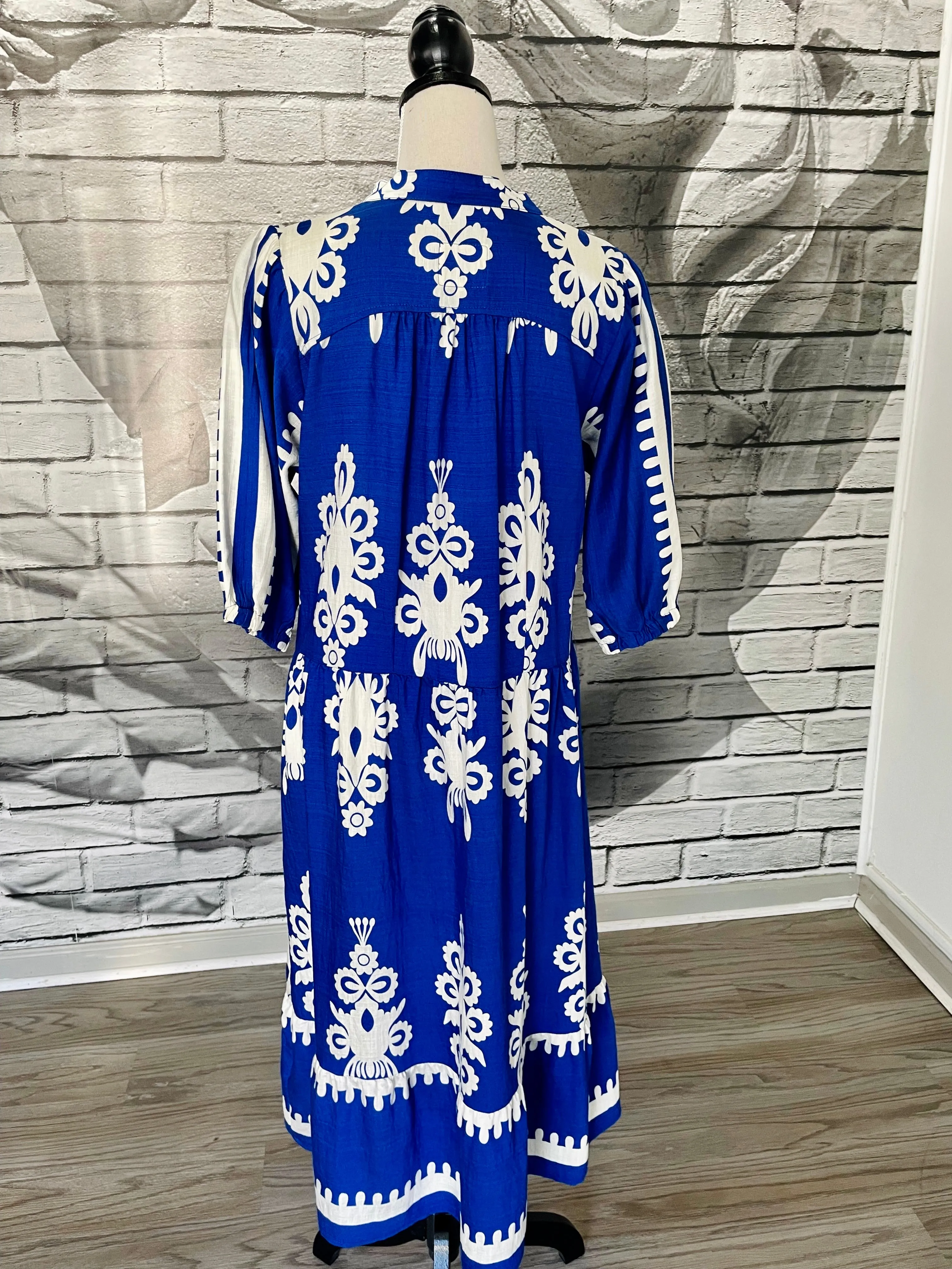 Kai Midi Dress Cobalt