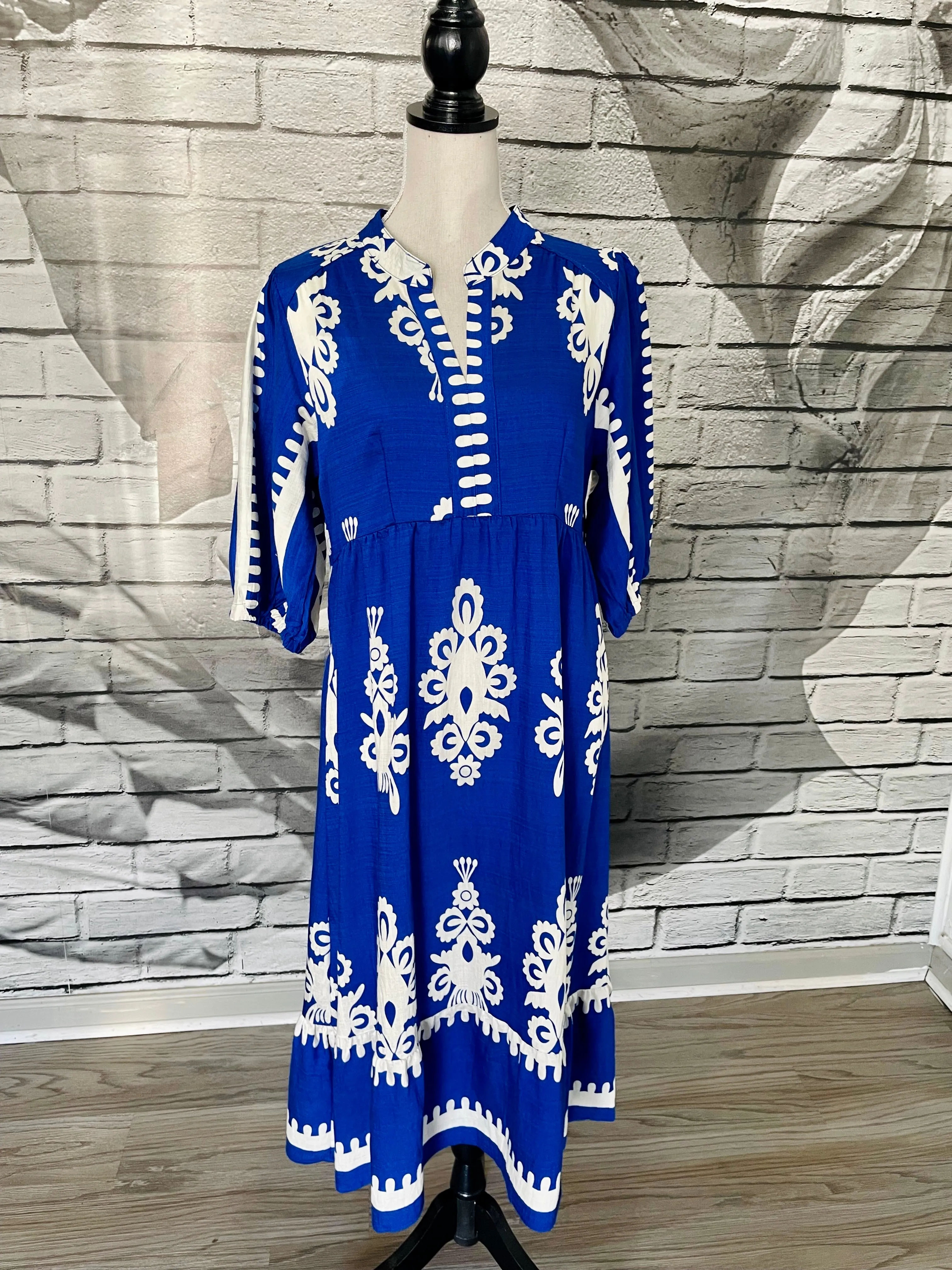 Kai Midi Dress Cobalt