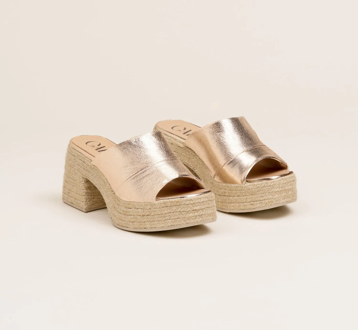 KALA Gold high mules