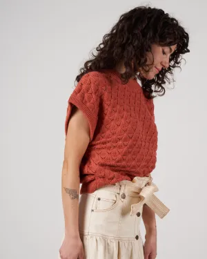 lace top - apricot brandy