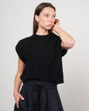 lace top - black