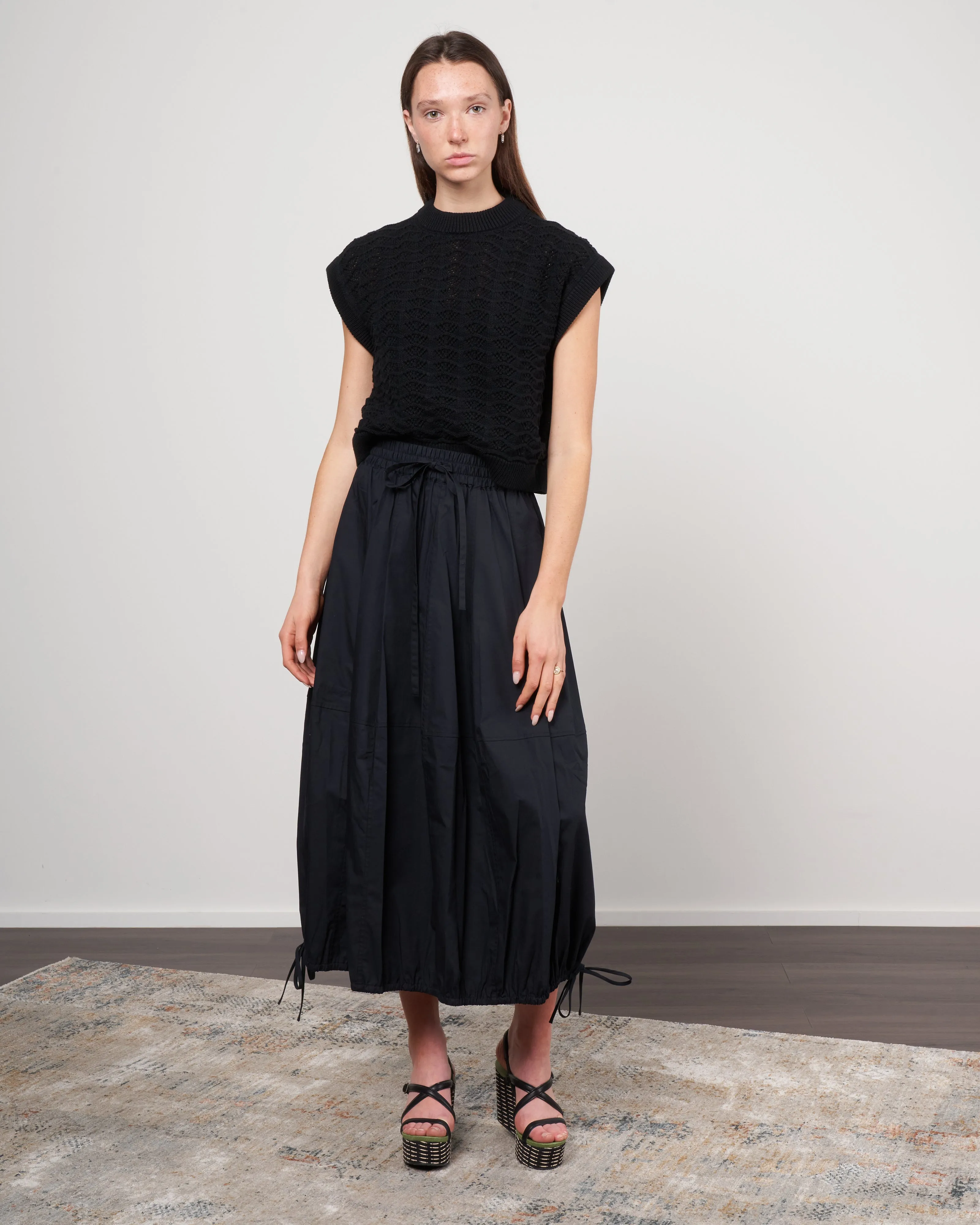 lace top - black