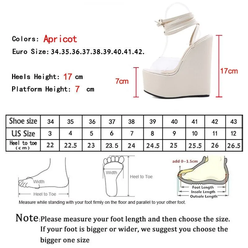 Lace-Up Solid Platform Wedges