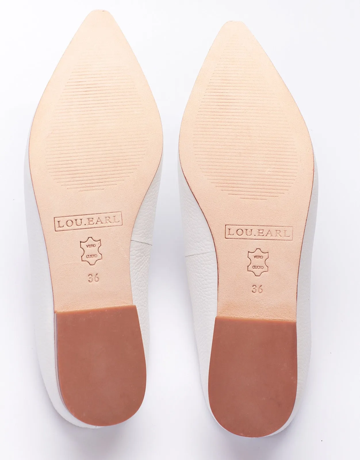 Lafayette Flat Mules in Pebble Grey