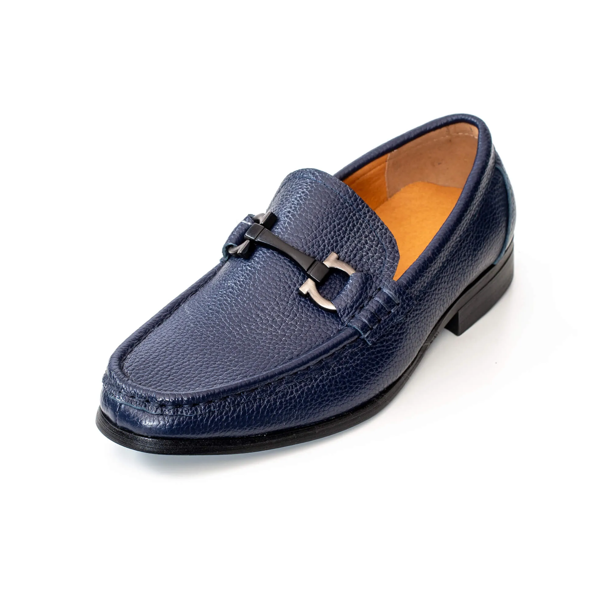 Leather Buckle Loafer