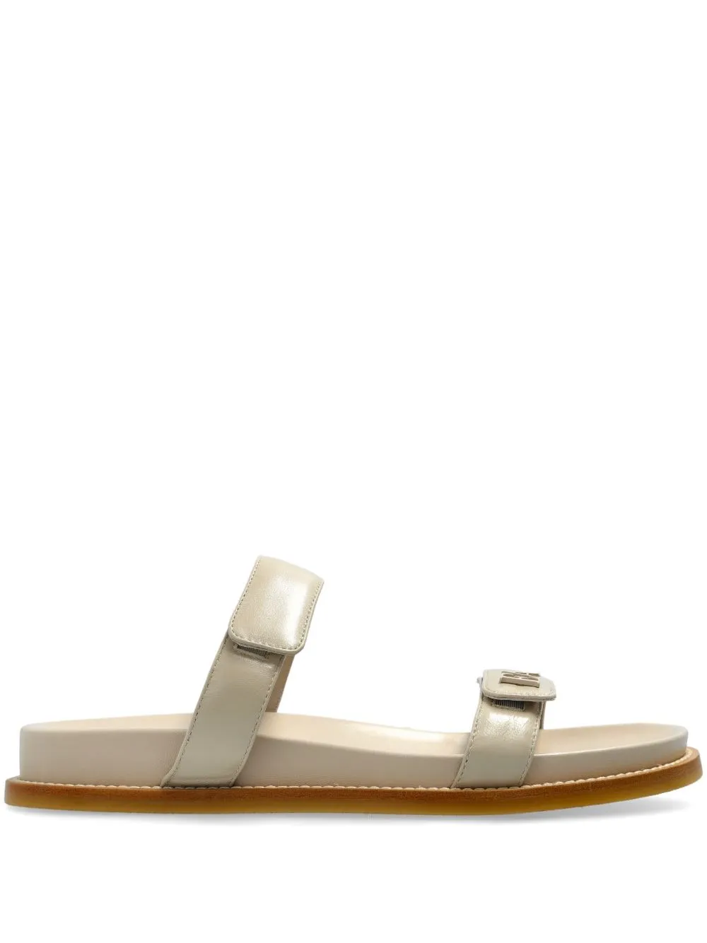 Leather flat sandals