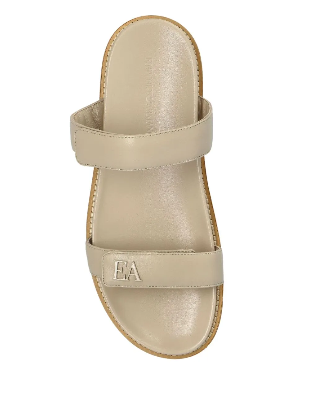 Leather flat sandals