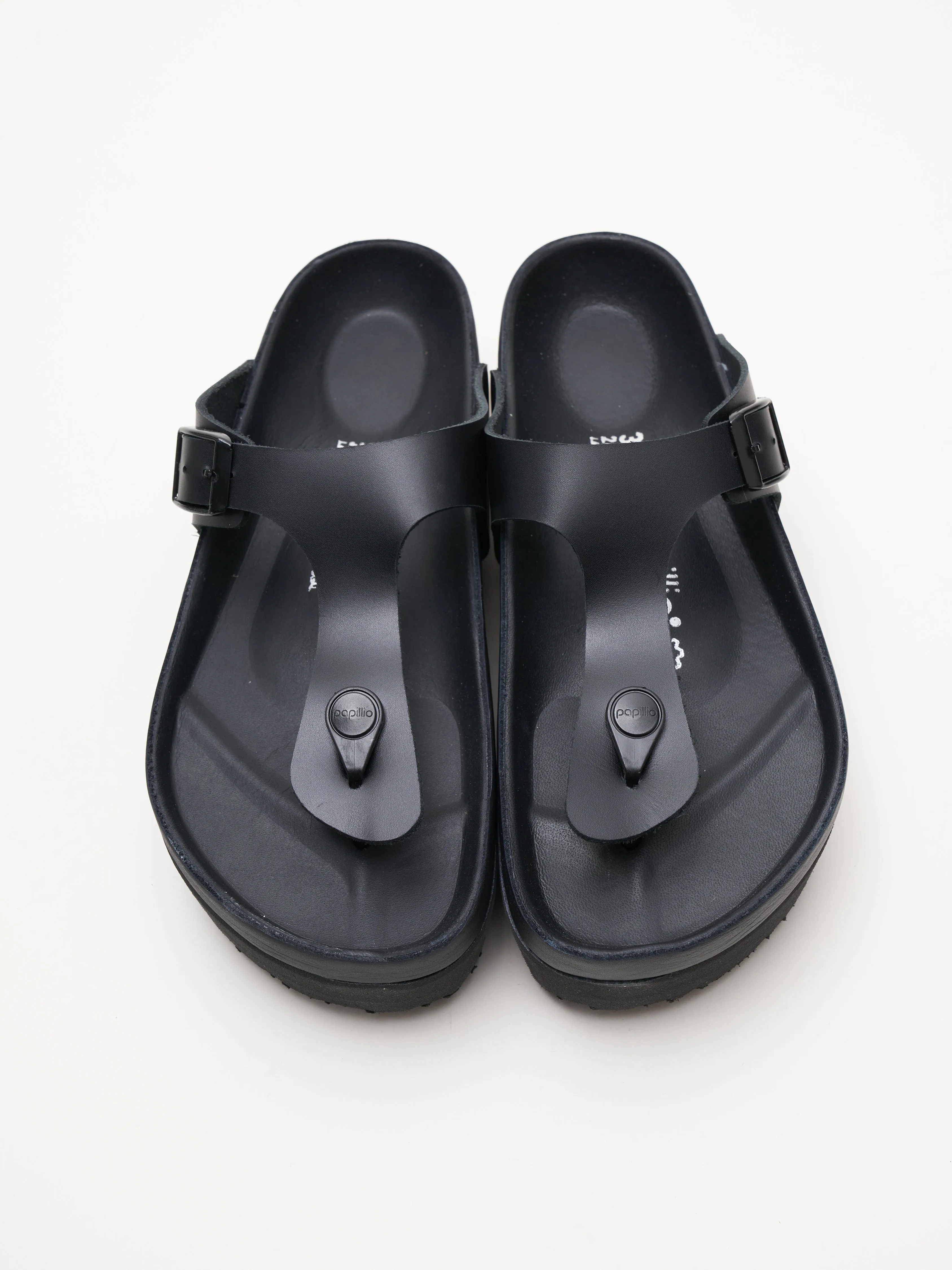 leather gizeh platform exquisite - black