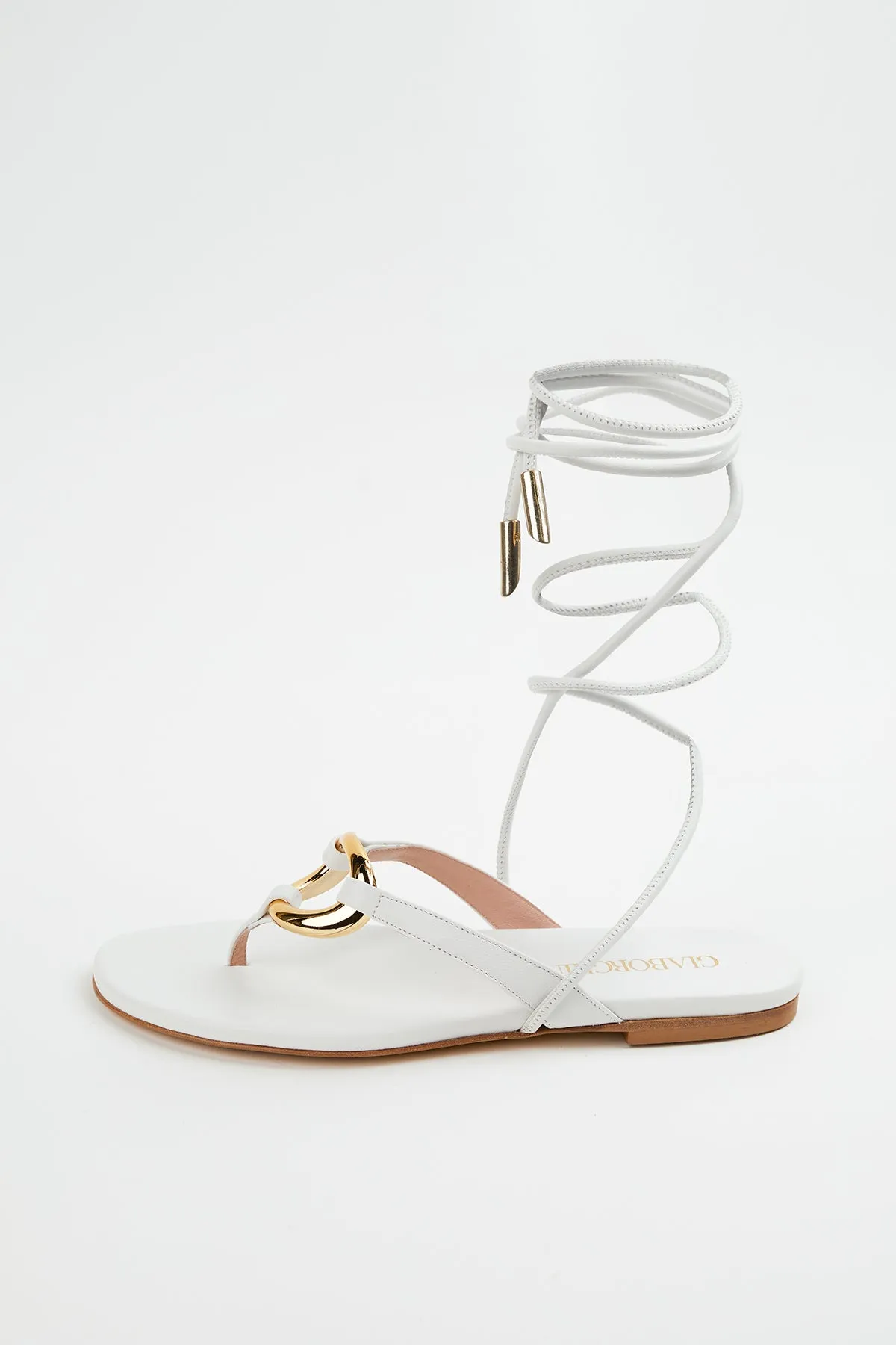 LEVANTE FLAT LEATHER SANDALS