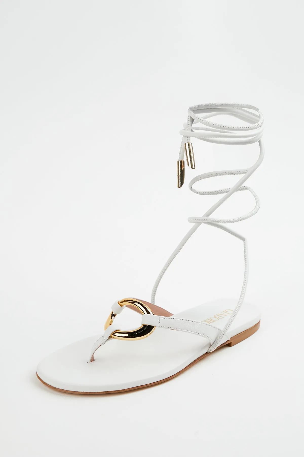 LEVANTE FLAT LEATHER SANDALS