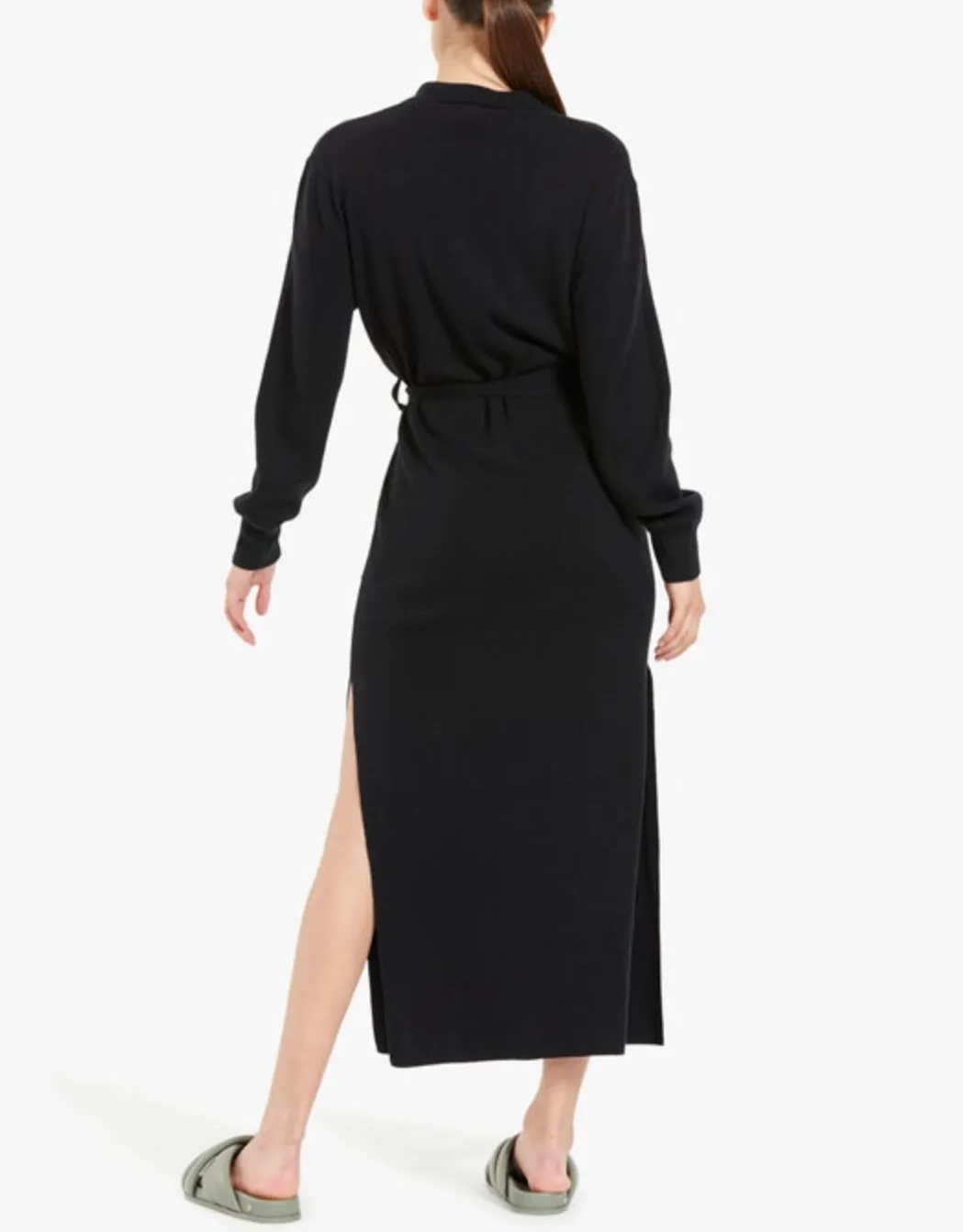 LIAM KNIT POLO MIDI DRESS