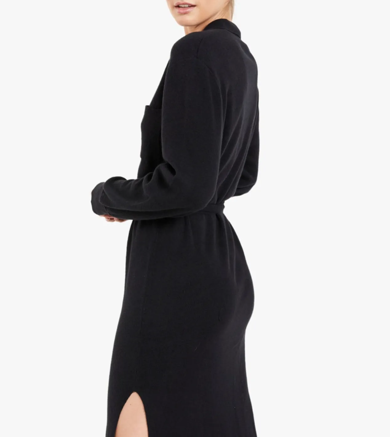 LIAM KNIT POLO MIDI DRESS