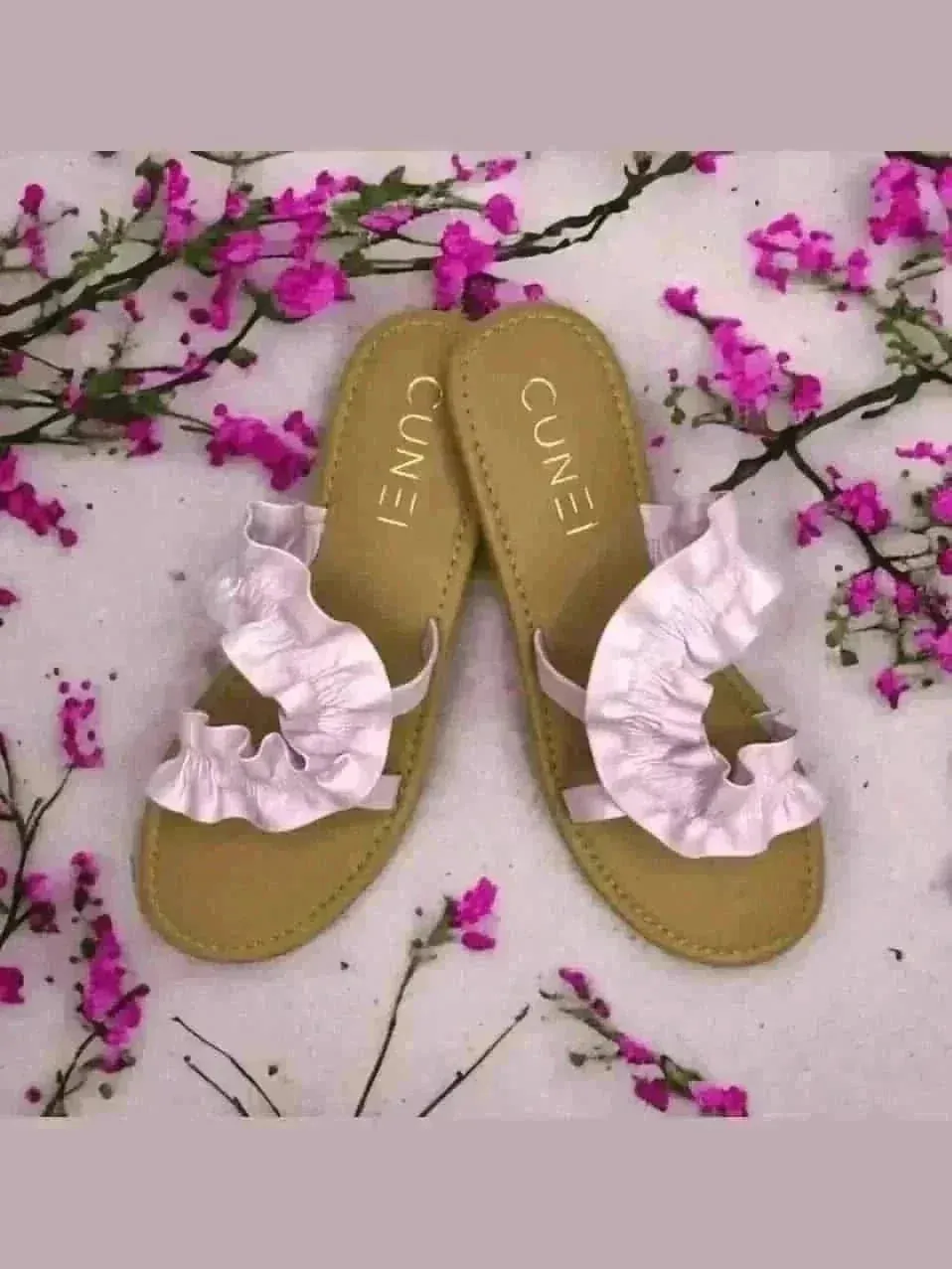 Light Pink Swirl Flats