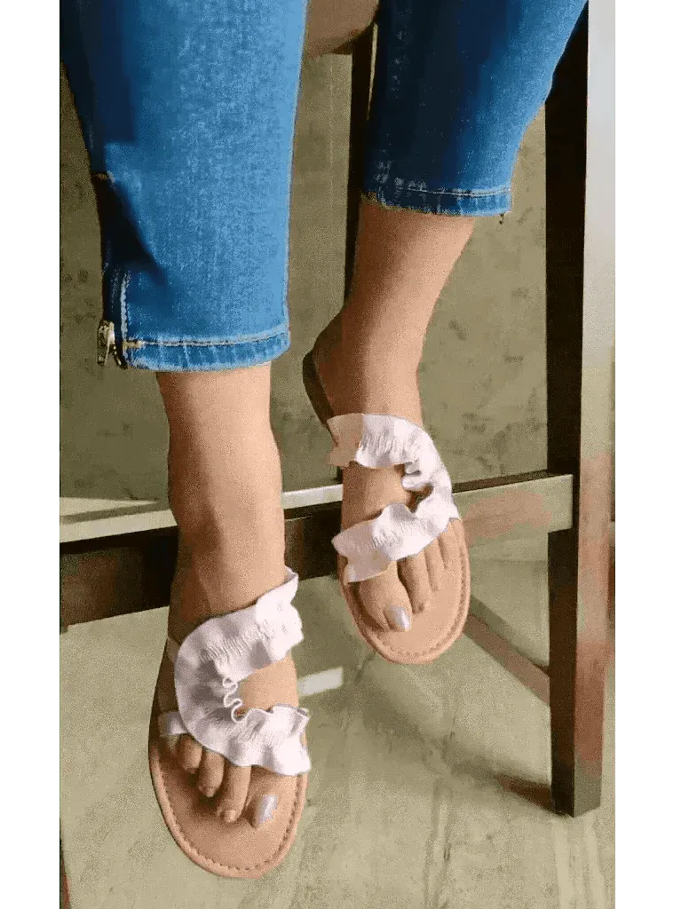 Light Pink Swirl Flats