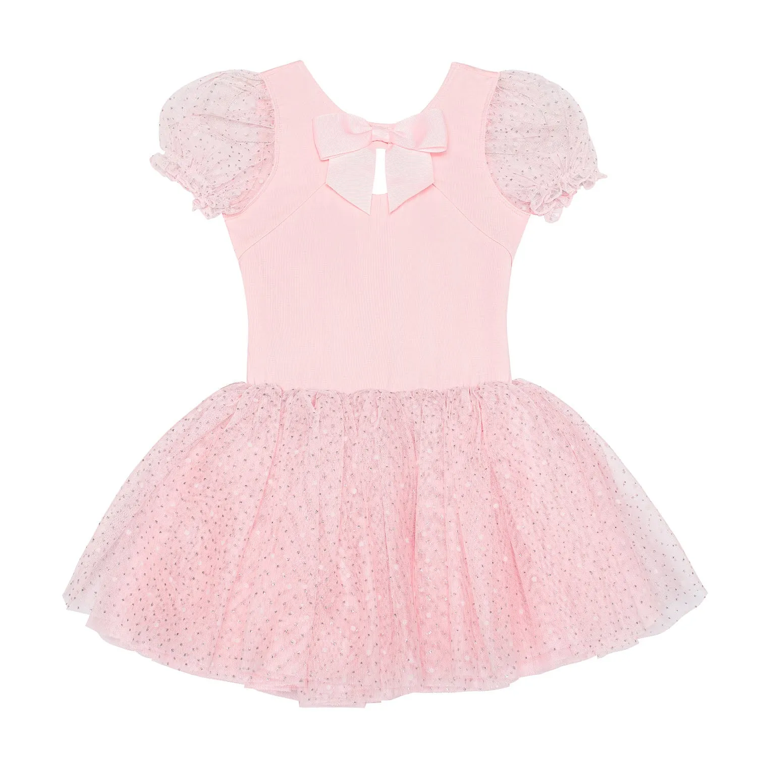 Lillian: Puff Sleeve Tutu Dress with Bow