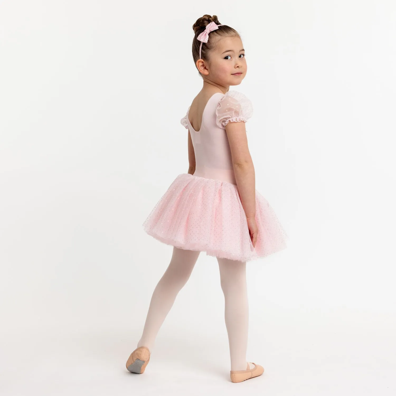 Lillian: Puff Sleeve Tutu Dress with Bow