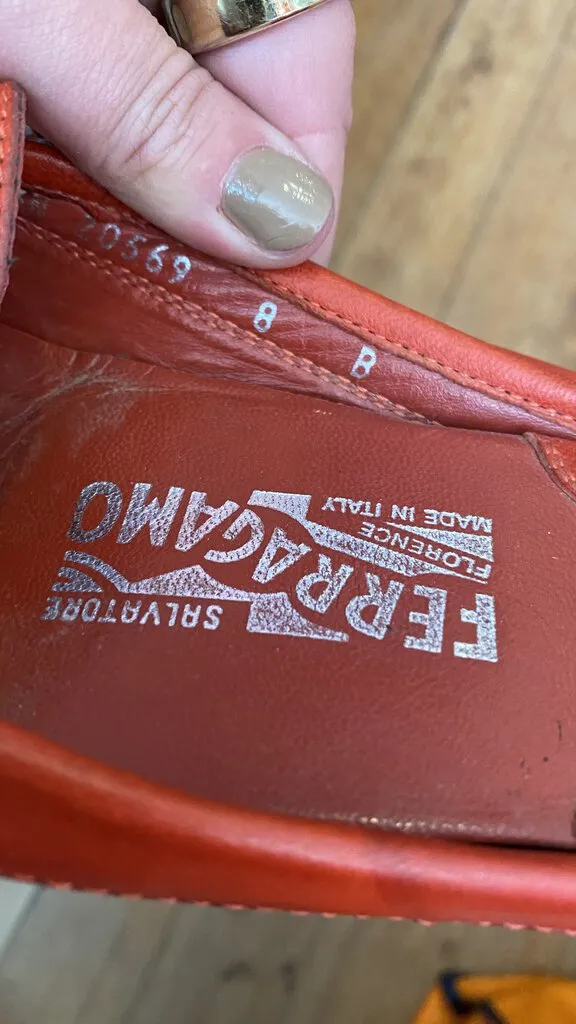 Logo Buckle Flat Mules