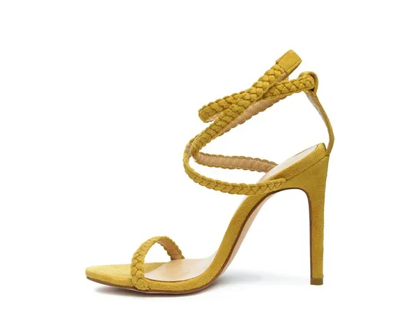 London Rag Sherri Suede Stiletto Sling-Back Sandals