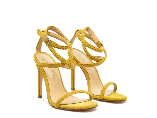 London Rag Sherri Suede Stiletto Sling-Back Sandals