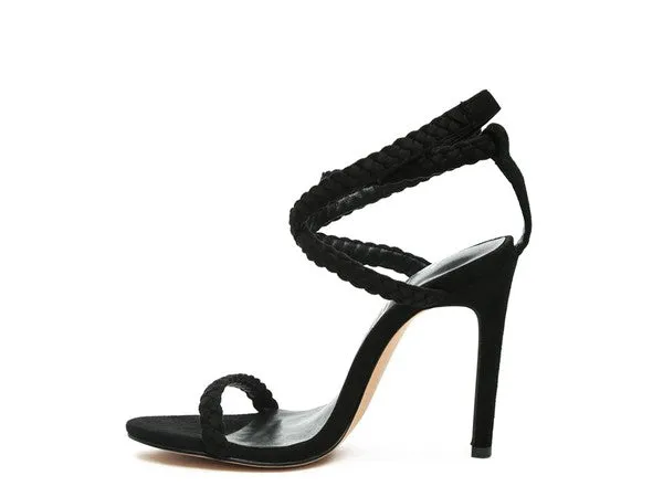 London Rag Sherri Suede Stiletto Sling-Back Sandals
