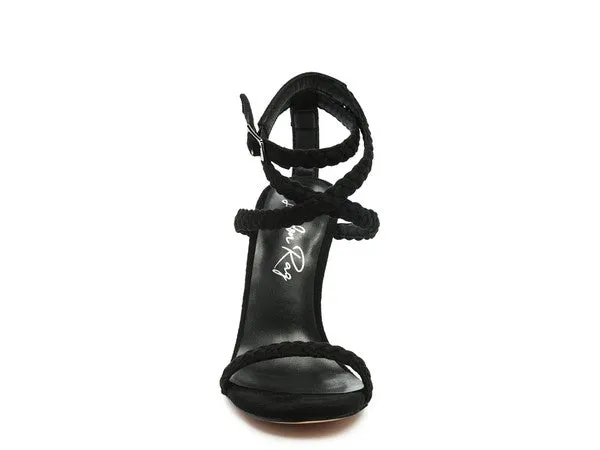 London Rag Sherri Suede Stiletto Sling-Back Sandals