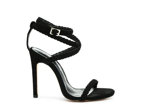 London Rag Sherri Suede Stiletto Sling-Back Sandals