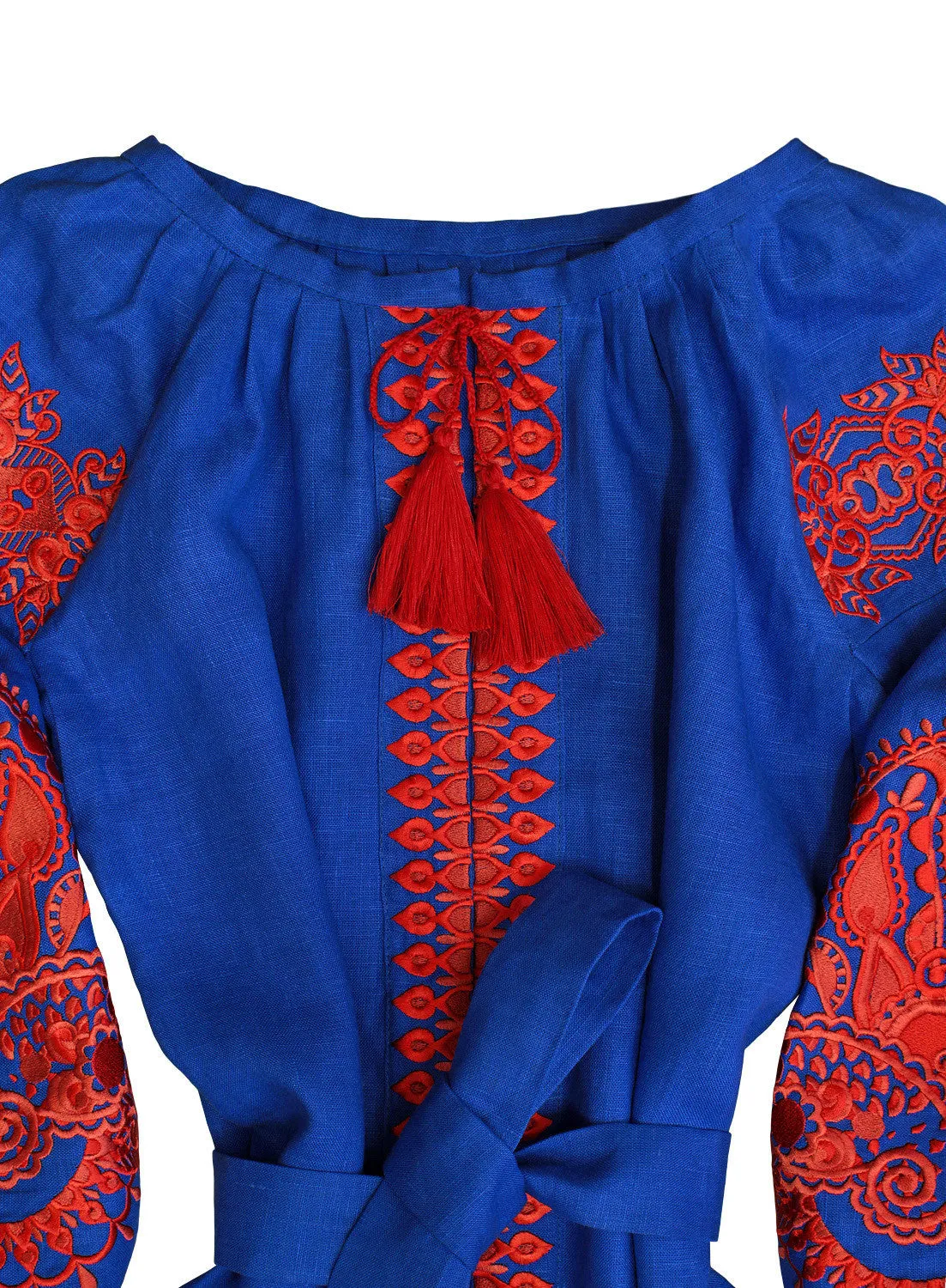 Long embroidered Boho style kaftan