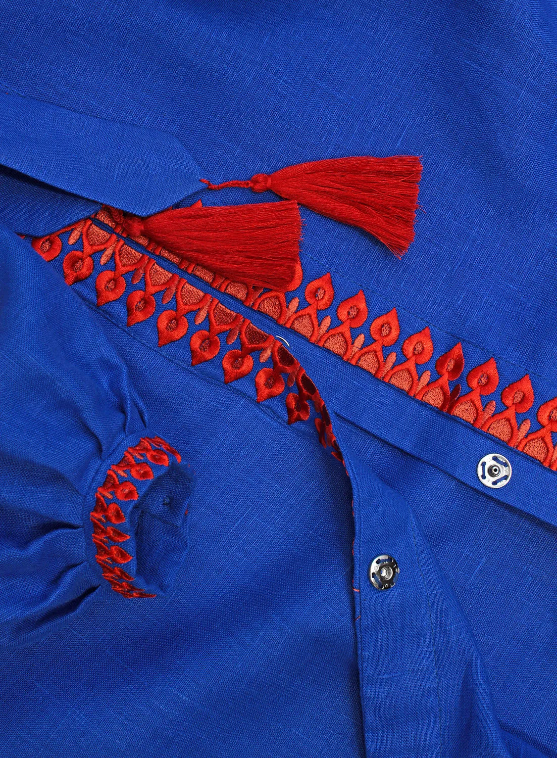 Long embroidered Boho style kaftan