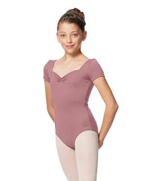 Lulli Dusty Rose Anfisa Cap Sleeve Leotard