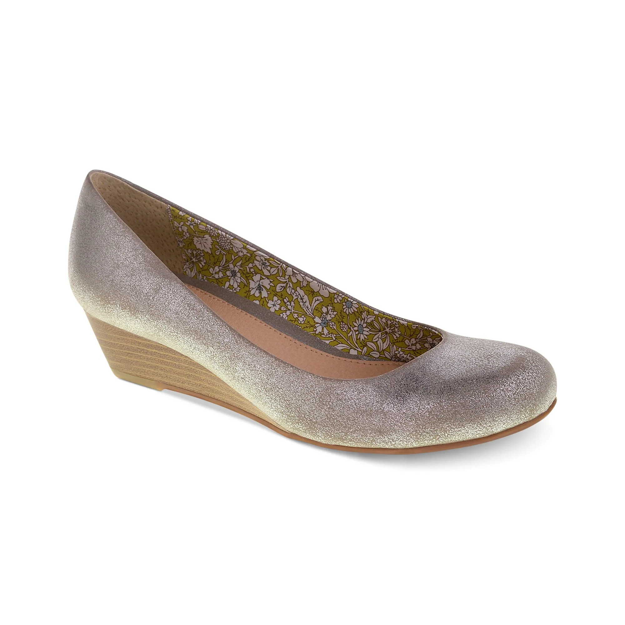 Marcie Gold Metallic Wedges