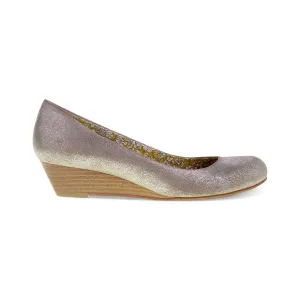 Marcie Gold Metallic Wedges