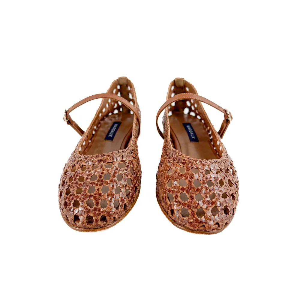 Margaux - The Woven Demi Jane (Saddle Leather)