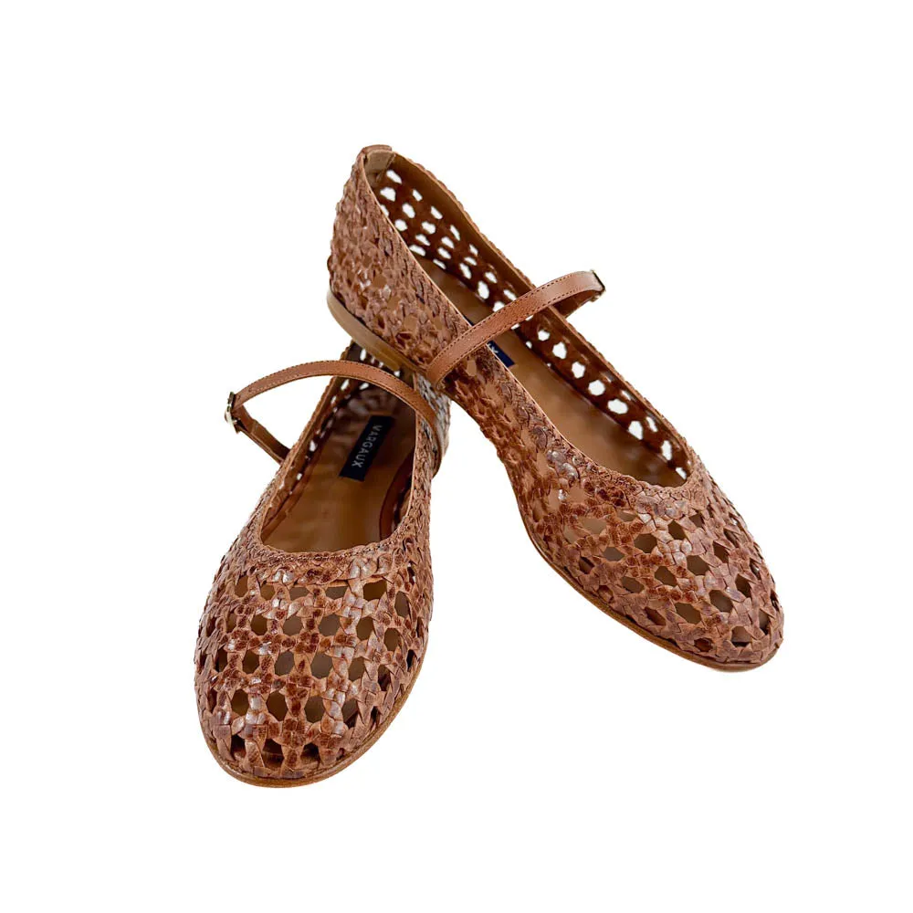 Margaux - The Woven Demi Jane (Saddle Leather)