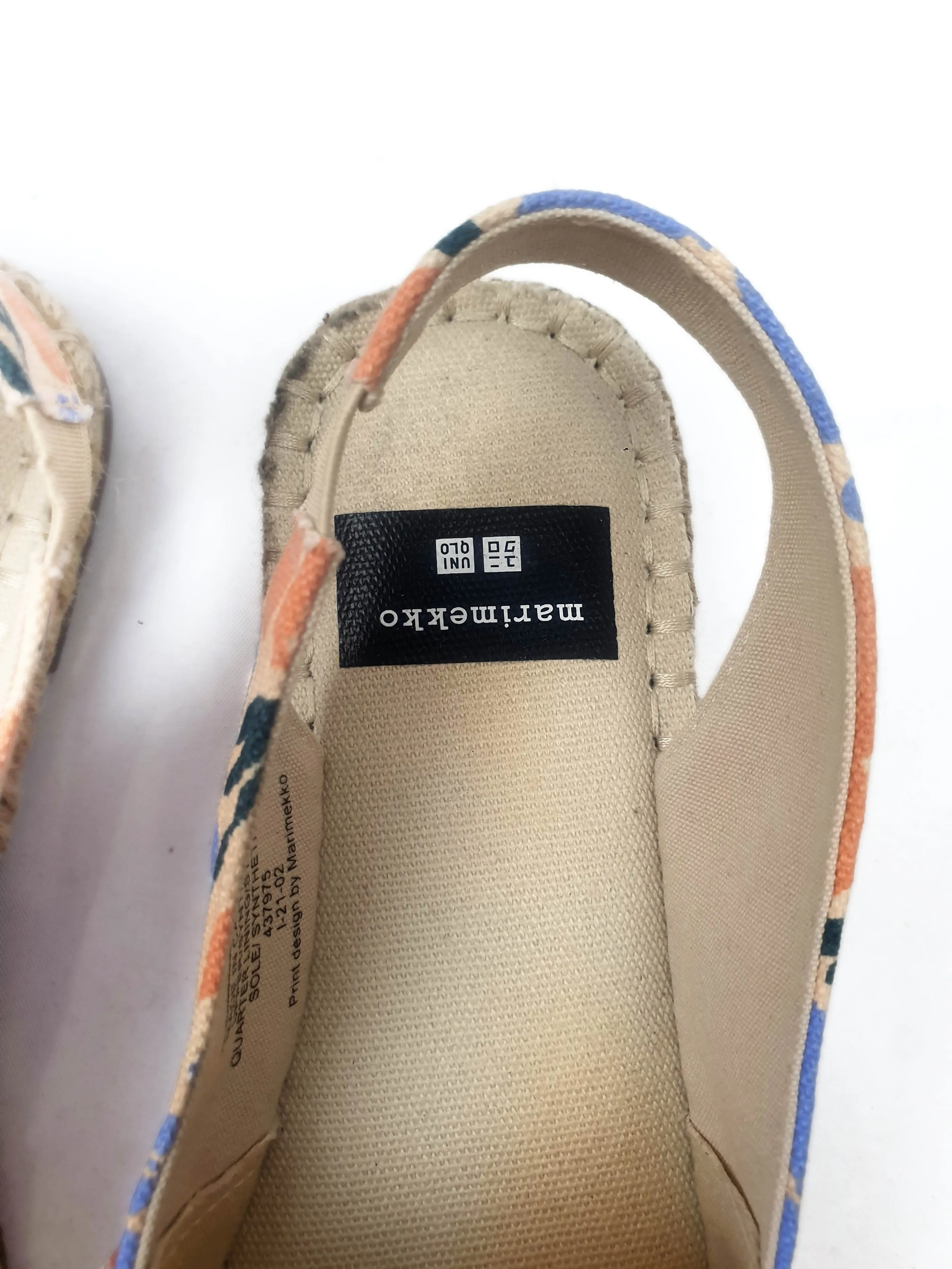 Marimekko   Uniqlo unique print shoes size small
