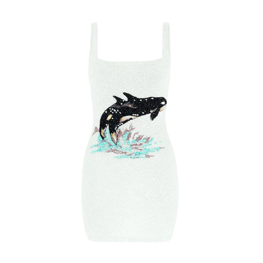 Marina Hand Beaded Luxury Mini Dress
