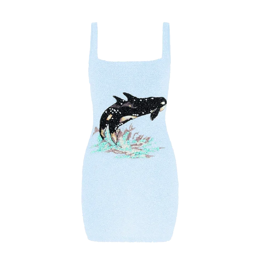 Marina Hand Beaded Luxury Mini Dress