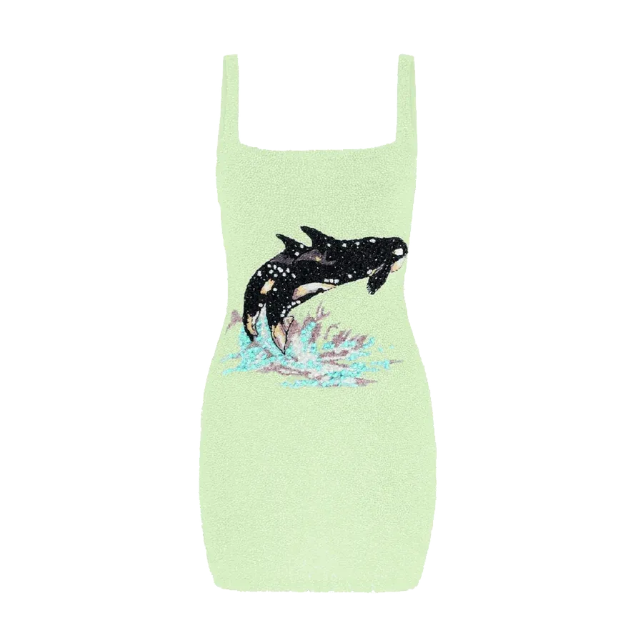 Marina Hand Beaded Luxury Mini Dress