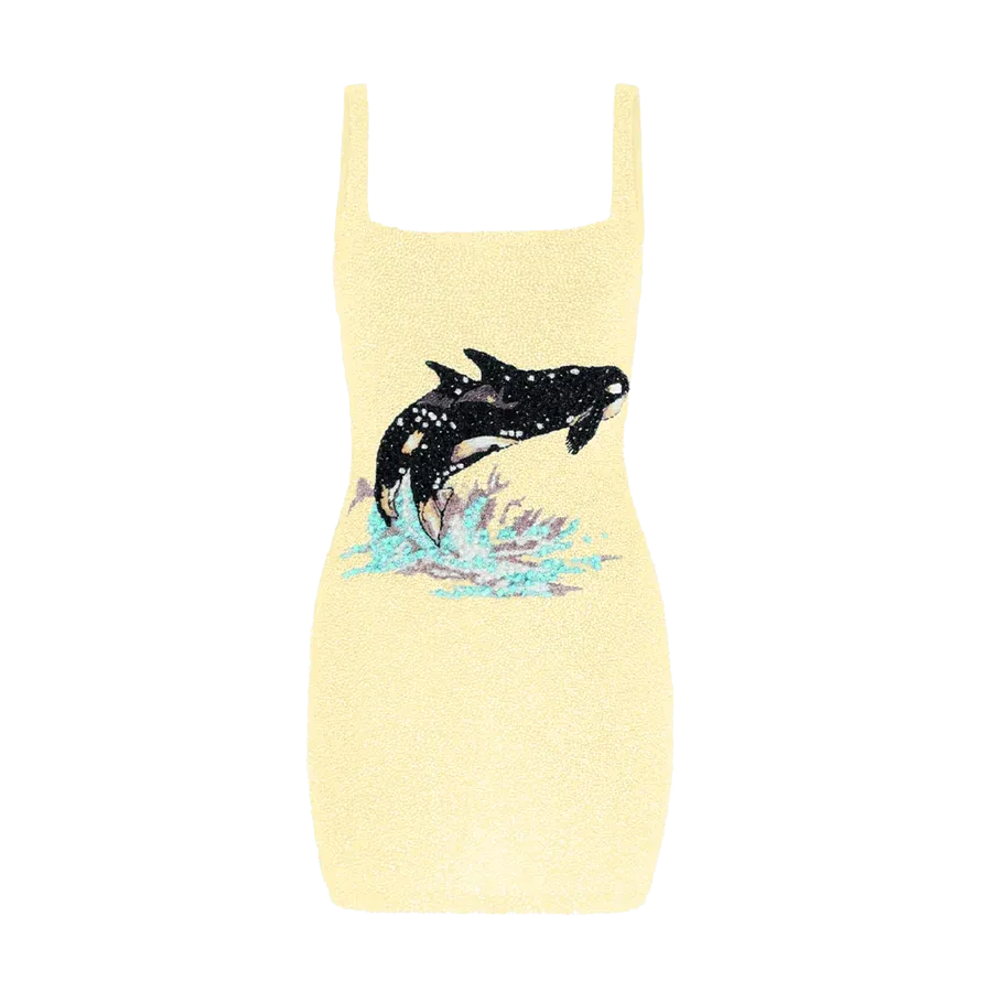 Marina Hand Beaded Luxury Mini Dress