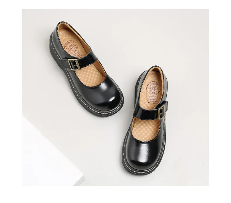 Mary Jane Shoes Thick Sole Women's Height Increasing Shoes