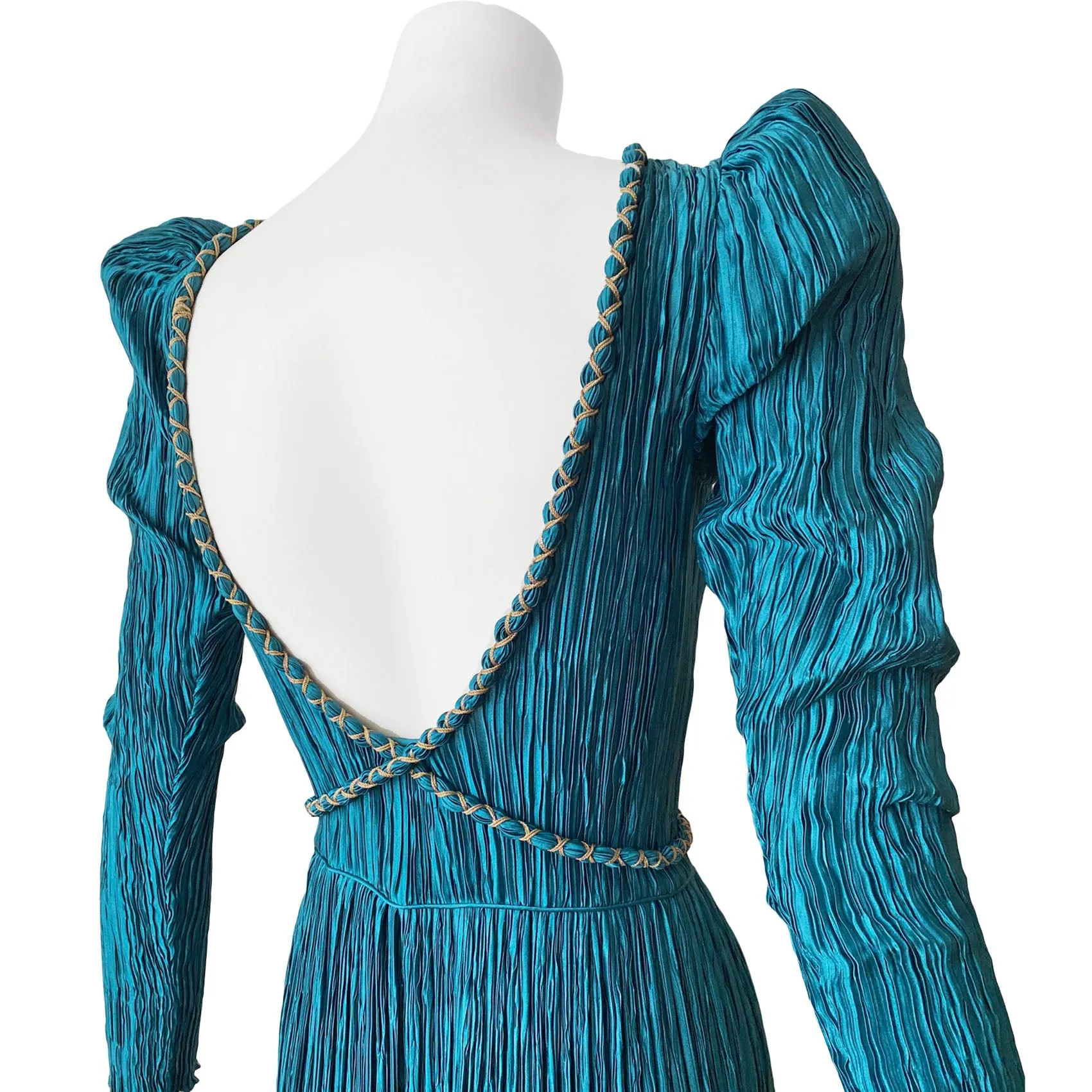 Mary McFadden 1980s Plissé Dress