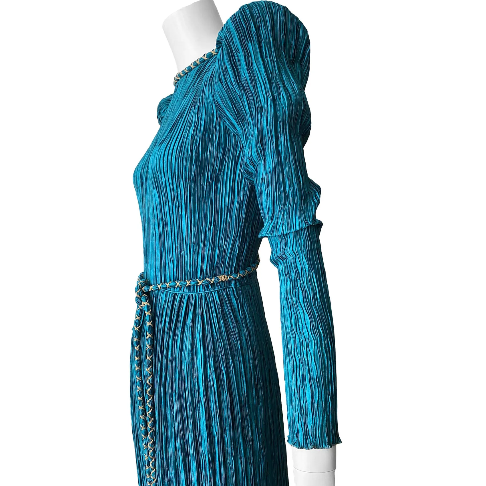 Mary McFadden 1980s Plissé Dress