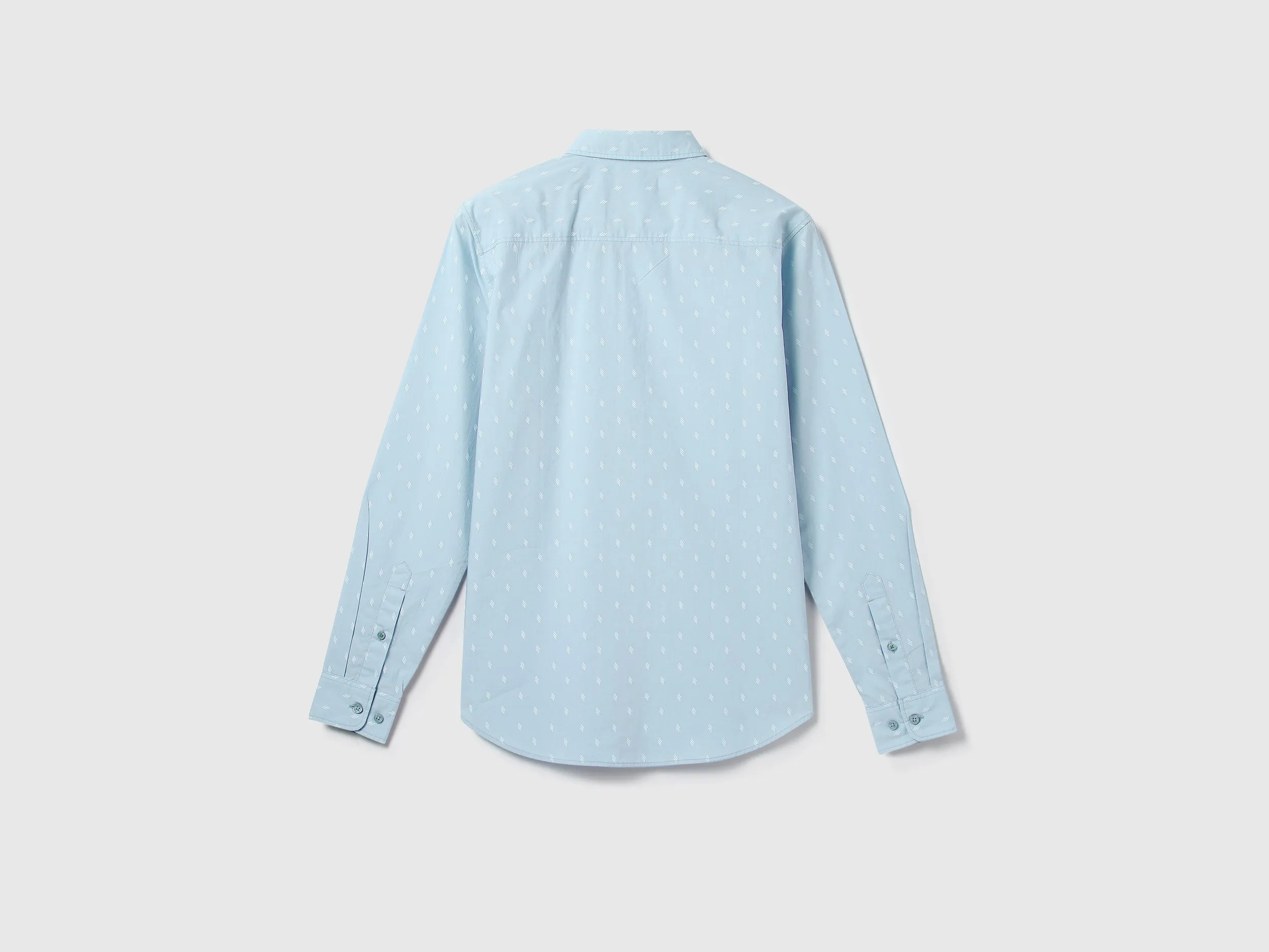 Men Printed Spread Collar Shirt