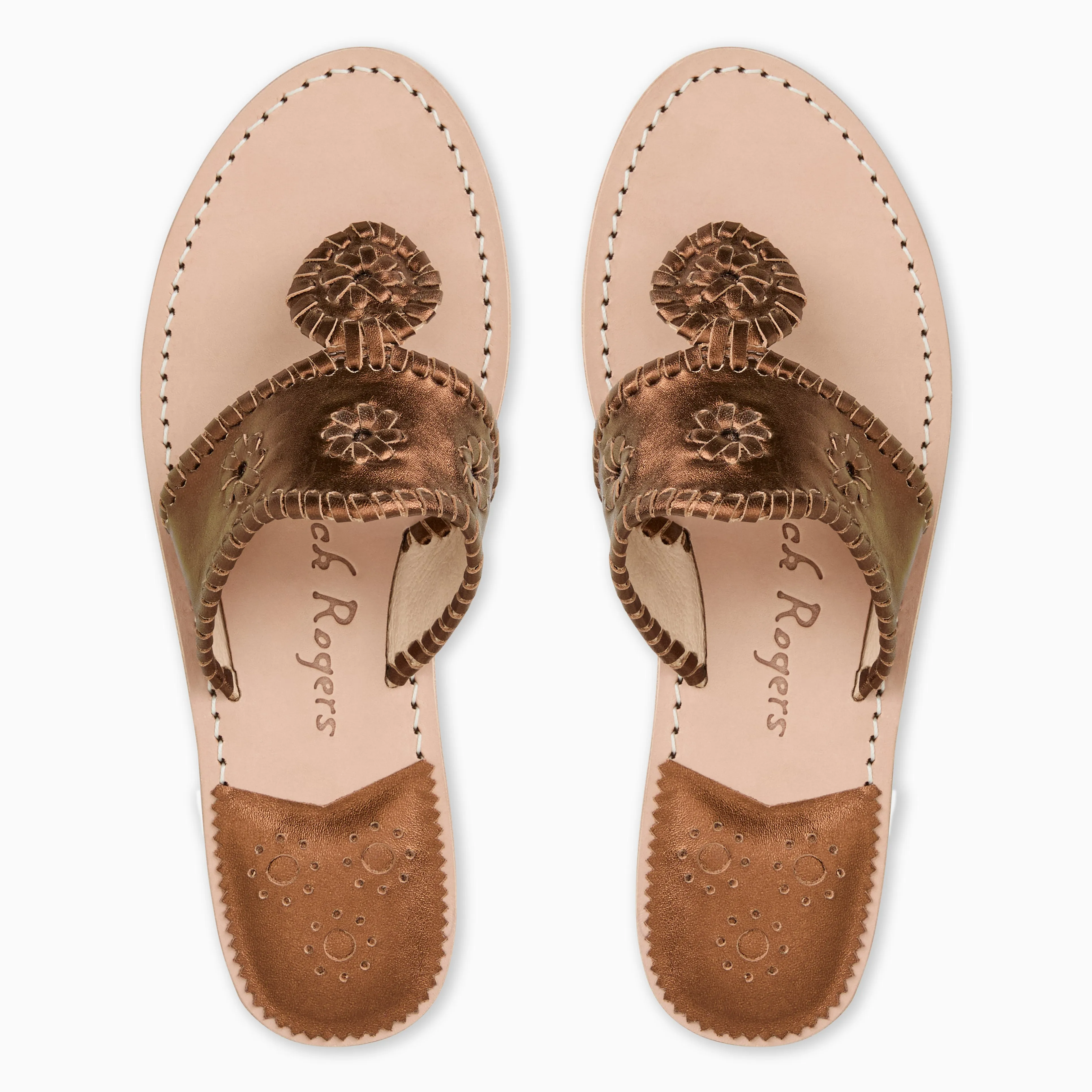 Metallic Jacks Flat Sandal
