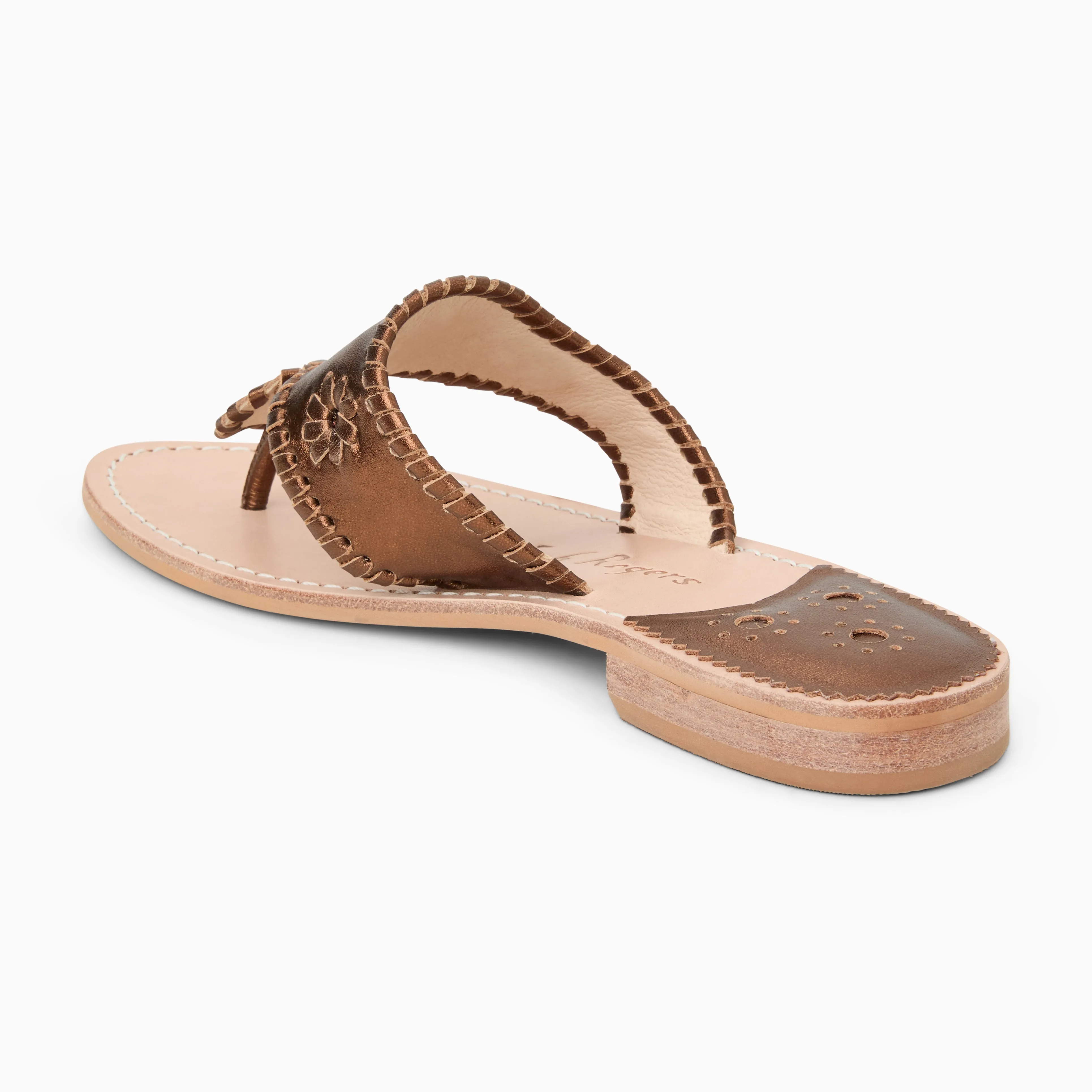 Metallic Jacks Flat Sandal