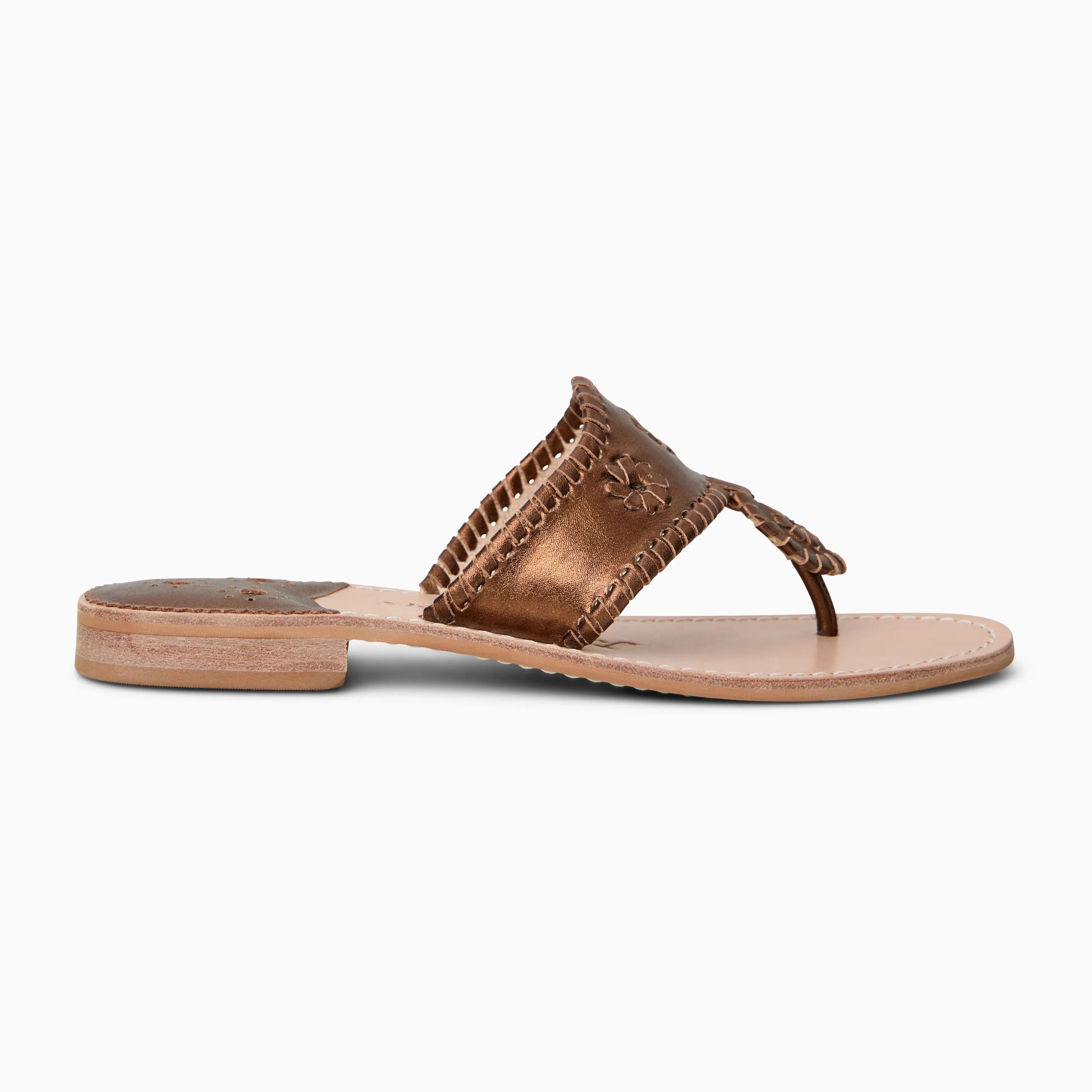 Metallic Jacks Flat Sandal