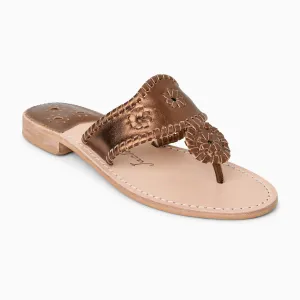 Metallic Jacks Flat Sandal