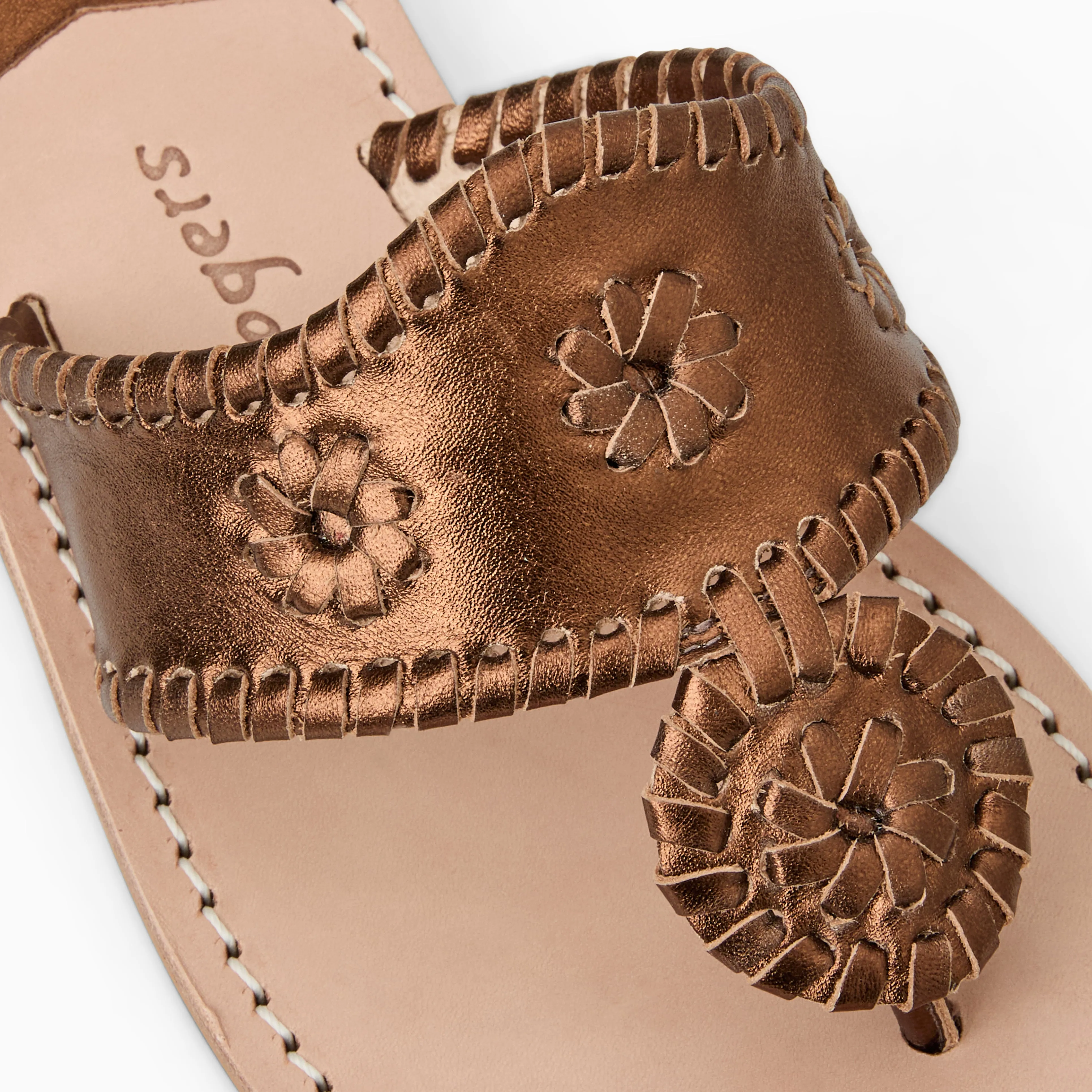 Metallic Jacks Flat Sandal