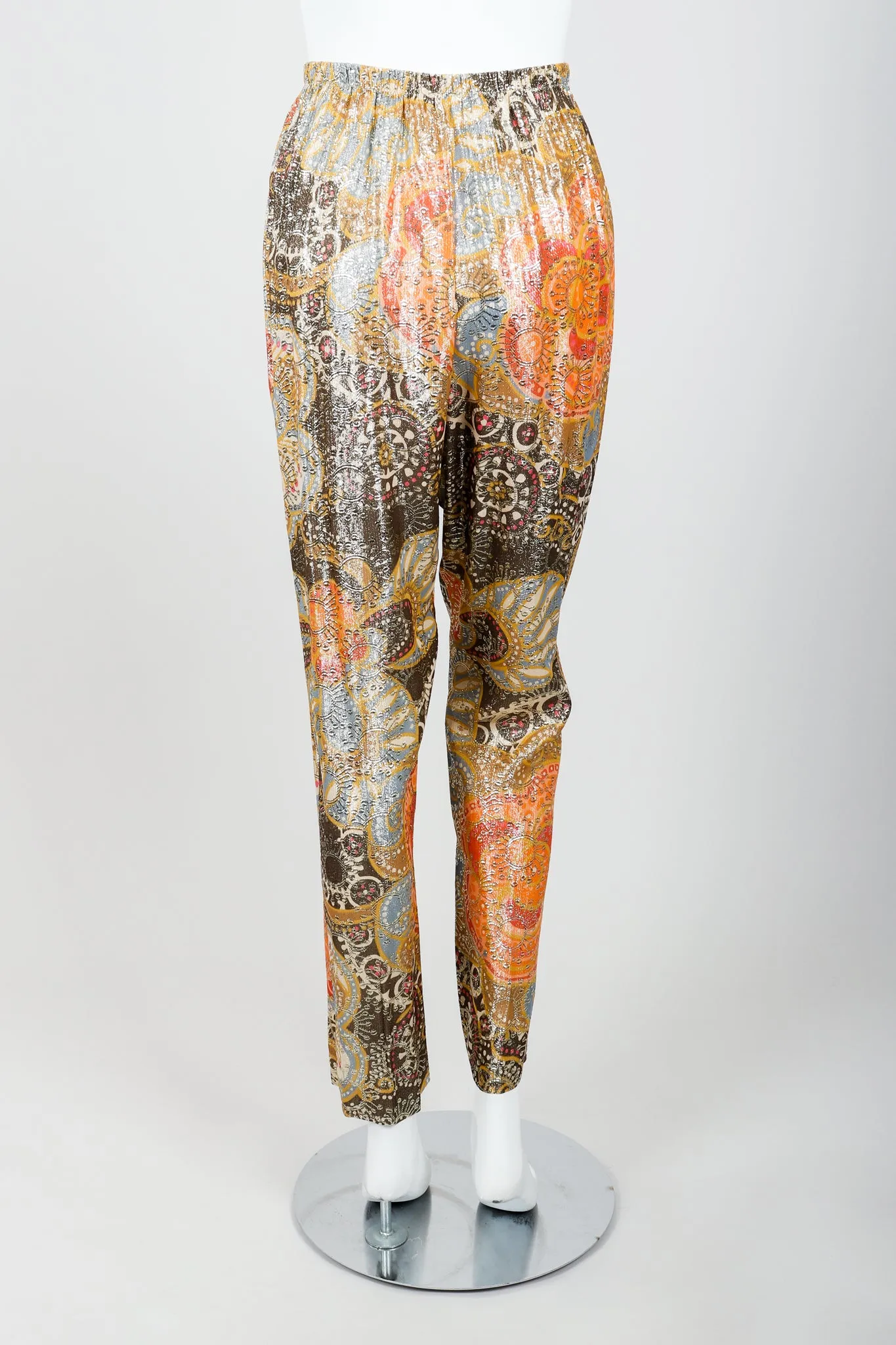 Metallic Lamé Tunic & Pant Set